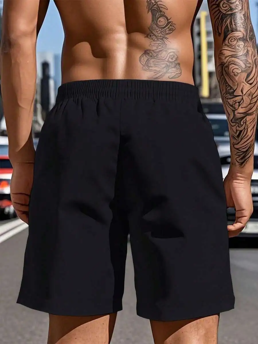 Mens Solid Color Casual Shorts With Pockets And Drawstring, Summer Outdoor Fitness Sports Shorts
Mens Solid Color Casual Shorts With Pockets And Drawstring, Summer Outdoor Fitness Sports Shorts