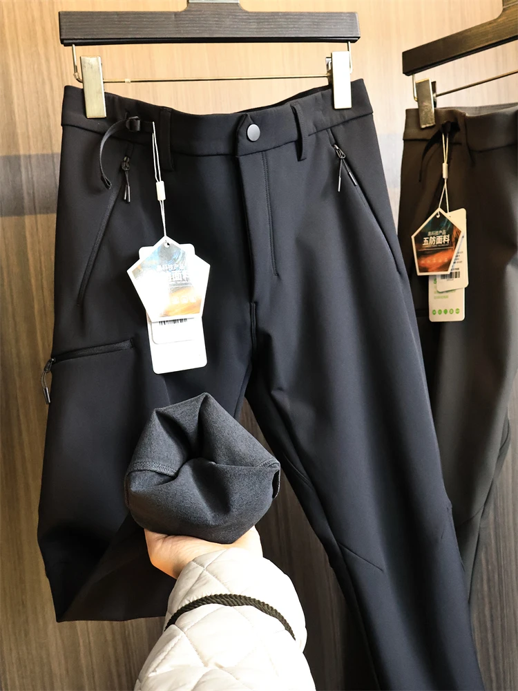 Мужские мягкие повседневные брюки для альпинизма на открытом воздухе, осенне-зимние тяжелые водонепроницаемые теплые прямые брюки на молнии Fly
Мужские мягкие повседневные брюки для альпинизма на открытом воздухе, осенне-зимние тяжелые водонепроницаемые теплые прямые брюки на молнии Fly