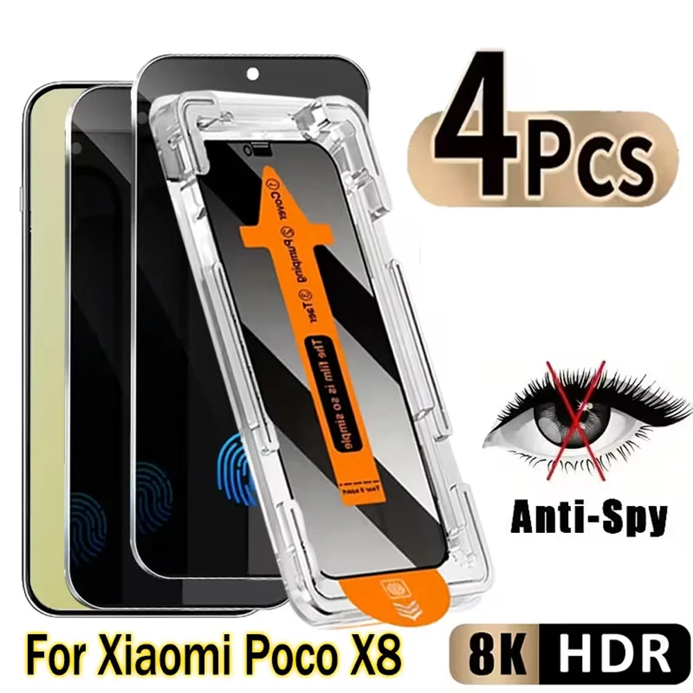 1-4pcs Privacy Screen Glass For Xiaomi Poco F8 Ultra Anti-Spy Protector Film Poco F8 Pro X8 Pro Max X8 Pro Fingerprint Unlock
1-4pcs Privacy Screen Glass For Xiaomi Poco F8 Ultra Anti-Spy Protector Film Poco F8 Pro X8 Pro Max X8 Pro Fingerprint Unlock