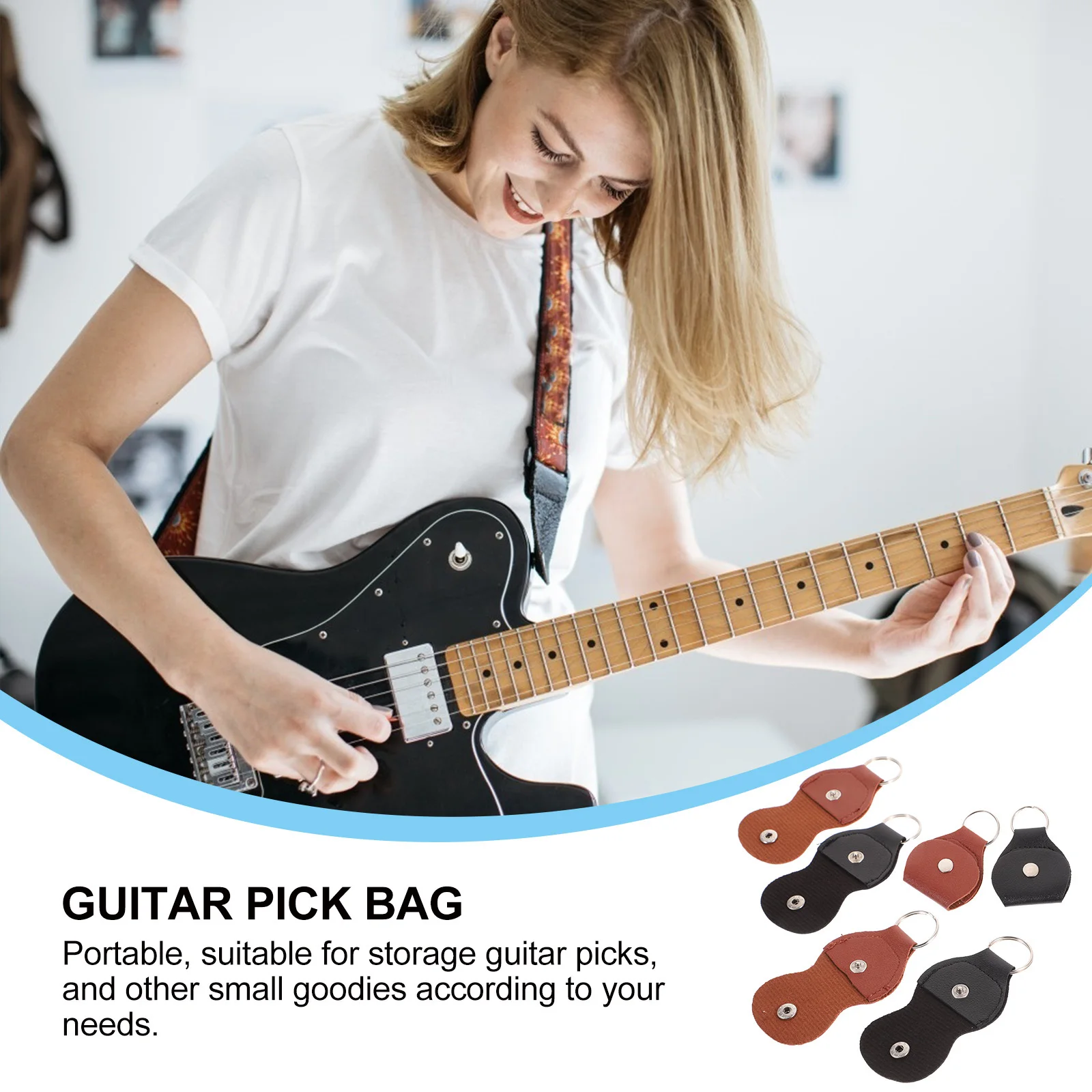6Pcs Durable Plectrum Bag Exquisite Craftsmanship Decorative and Practical for Guitar Lovers Guitar Pick Bag Plectrum Bags
6Pcs Durable Plectrum Bag Exquisite Craftsmanship Decorative and Practical for Guitar Lovers Guitar Pick Bag Plectrum Bags