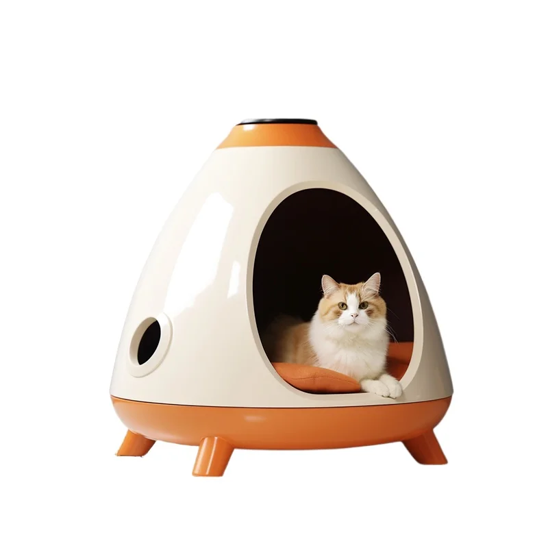 Cat nest space capsule type, does not occupy a minimum area, integrally formed cat scratching board, removable and easy to
Cat nest space capsule type, does not occupy a minimum area, integrally formed cat scratching board, removable and easy to
