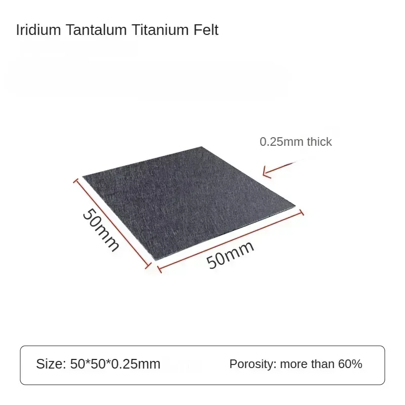 Iridium tantalum titanium felt/PEM electrolytic water hydrogen production fuel cell gas diffusion 0.1-1.5mm
Iridium tantalum titanium felt/PEM electrolytic water hydrogen production fuel cell gas diffusion 0.1-1.5mm