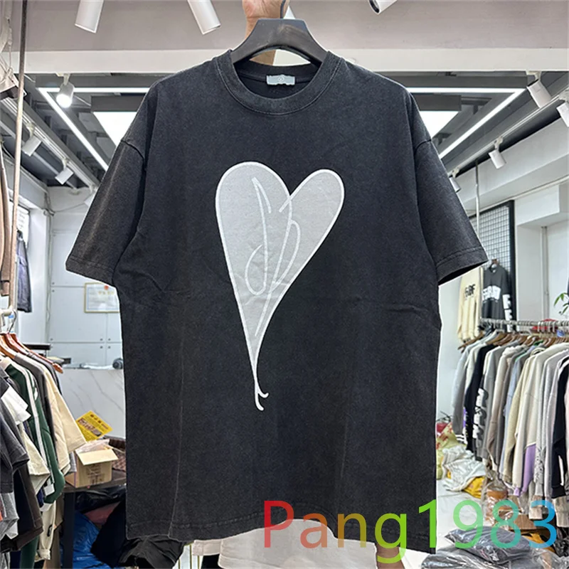 Retro Washed Heart Shaped T-shirt Men Women Heavy Fabric Tee Oversize Short Sleeve T Shirt
Retro Washed Heart Shaped T-shirt Men Women Heavy Fabric Tee Oversize Short Sleeve T Shirt