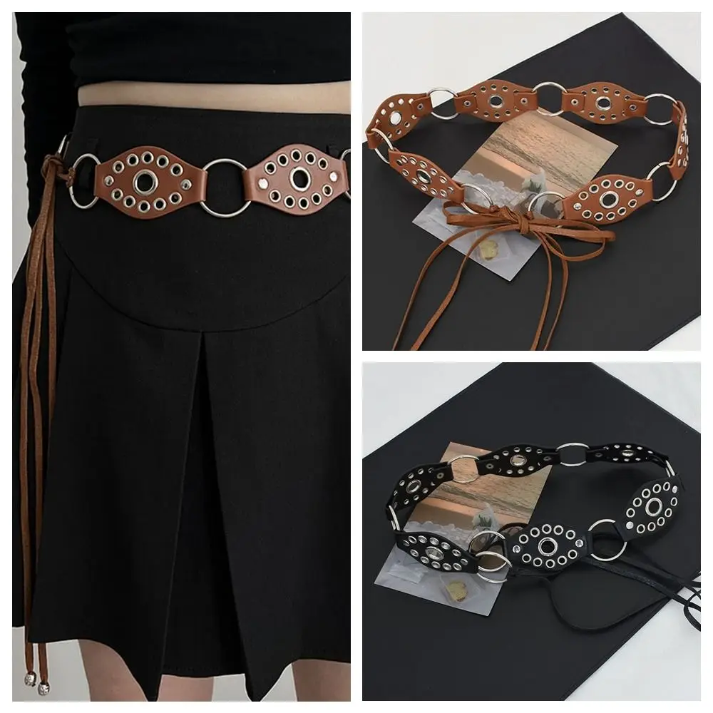 Punk Metal Rivet Belt Y2K Hollow Ring Western Cowgirl Belt PU Leather Wide Women Waistband Women
Punk Metal Rivet Belt Y2K Hollow Ring Western Cowgirl Belt PU Leather Wide Women Waistband Women