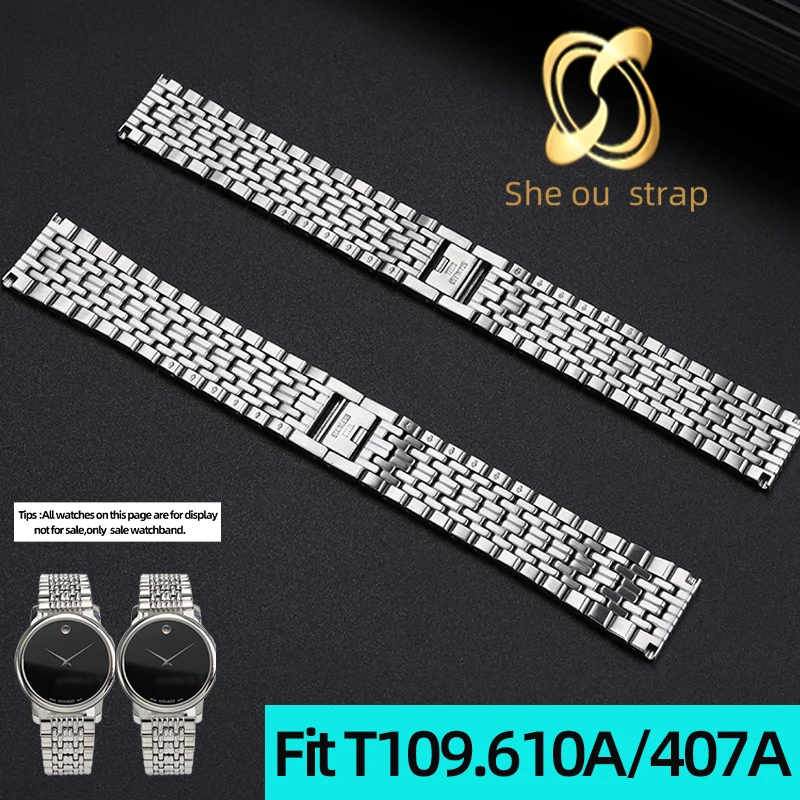 19MM 21MM High Quality Stainless Steel Watch Strap For TISSOT T109.610A/407A Watch Silver BandSteel Strap Watch Accessories
19MM 21MM High Quality Stainless Steel Watch Strap For TISSOT T109.610A/407A Watch Silver BandSteel Strap Watch Accessories