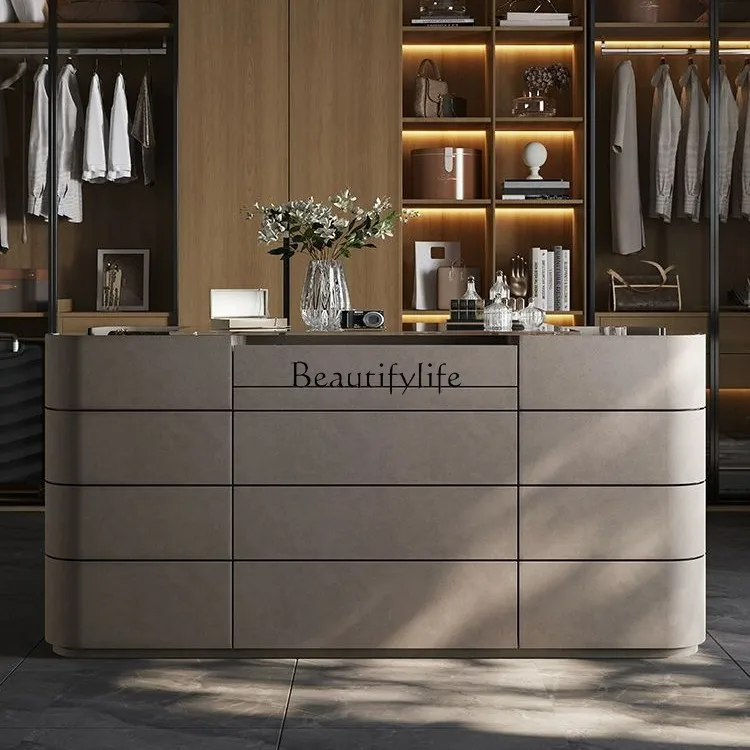 *Light luxury cloakroom mid-island cabinet modern jewelry display multi-functional storage leather storage cabinet
*Light luxury cloakroom mid-island cabinet modern jewelry display multi-functional storage leather storage cabinet
