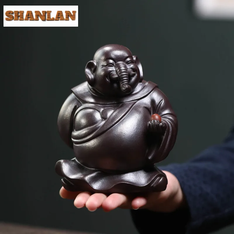 Purple Clay Elephant God Tea Pet Traditional Tea Sculpture Tea Figurine Play Toys Tea Statue Ornaments Tea Items Workmanship
Purple Clay Elephant God Tea Pet Traditional Tea Sculpture Tea Figurine Play Toys Tea Statue Ornaments Tea Items Workmanship