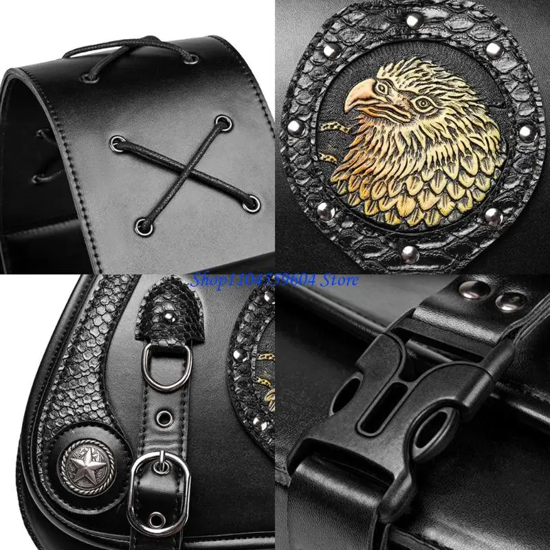12QM Motorcycle Tool Bag PU Side Bag Retro Punk Saddlebag Over Saddles
12QM Motorcycle Tool Bag PU Side Bag Retro Punk Saddlebag Over Saddles