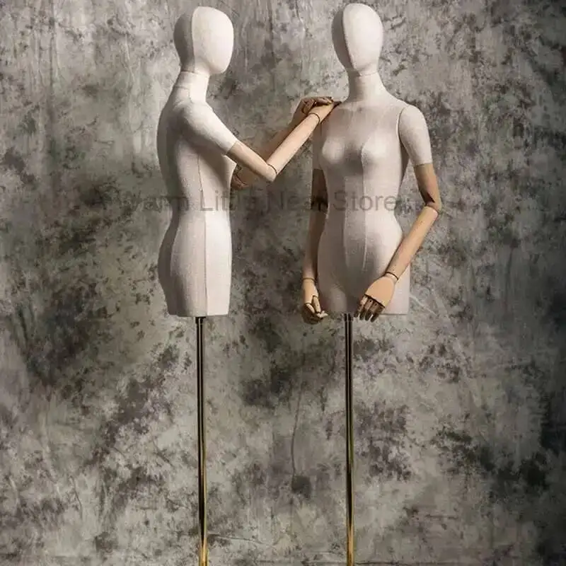 for Half-length Clothing Mannequins Women's Mannequin Store Creative Fake Human Body Window Model Prop Display Stand with Head
for Half-length Clothing Mannequins Women's Mannequin Store Creative Fake Human Body Window Model Prop Display Stand with Head