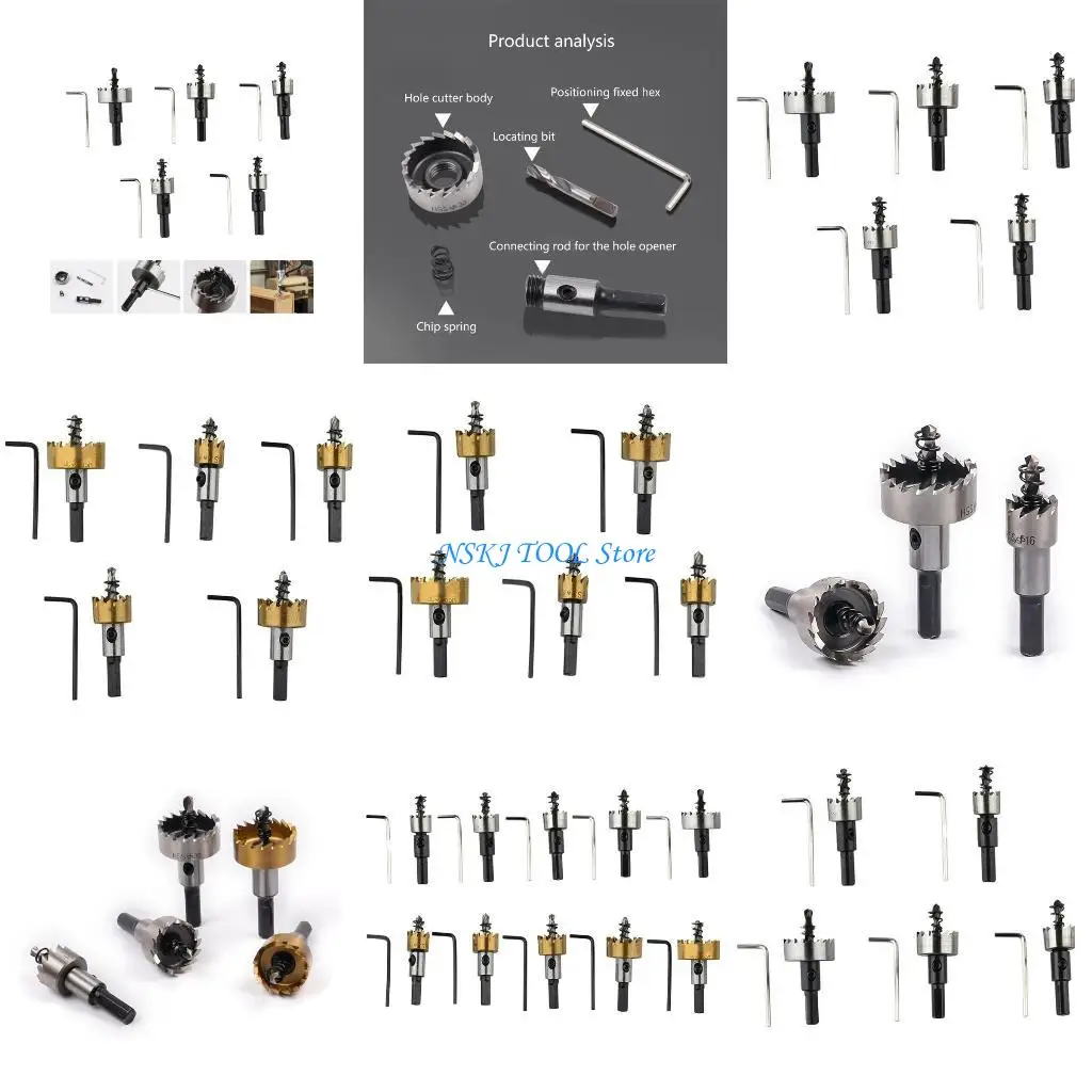 L8RC Hardened Steel Hole Cutters Drilling Hole Cutter Set for Metal Sheet Iron Sheet Reamer 5PCS
L8RC Hardened Steel Hole Cutters Drilling Hole Cutter Set for Metal Sheet Iron Sheet Reamer 5PCS