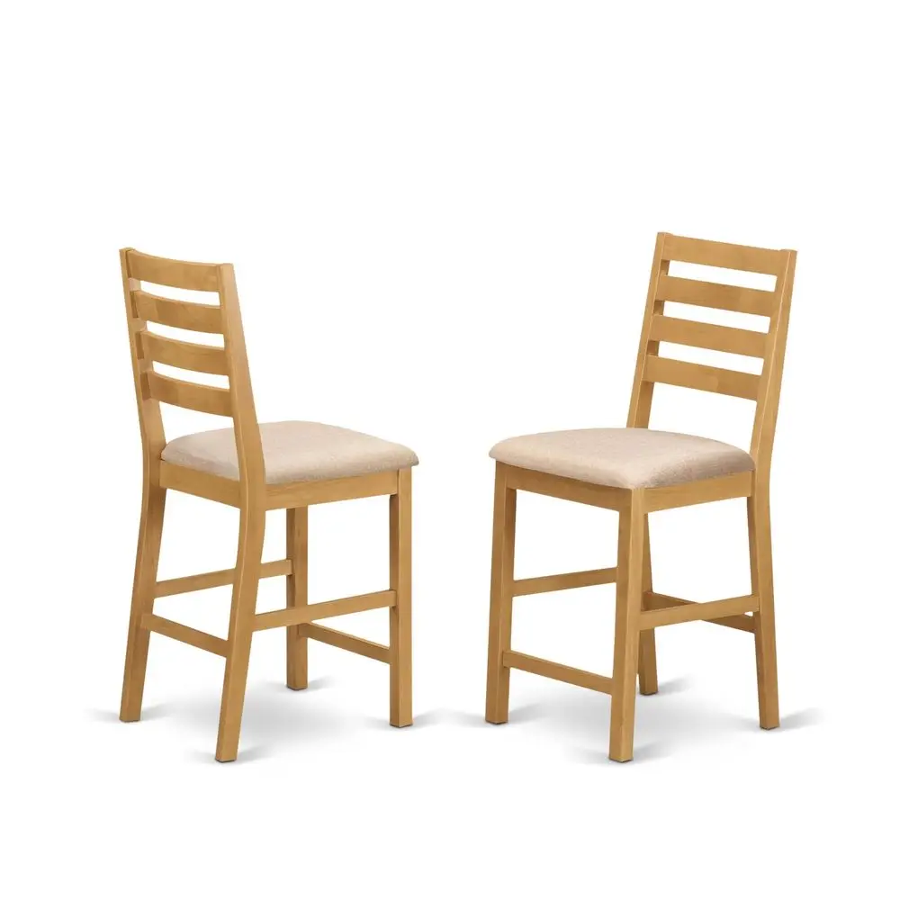 CFSOAKC Cafe Counter Height Barstools Linen Fabric Upholstered Wooden Chairs, Set of 2, Oak
CFSOAKC Cafe Counter Height Barstools Linen Fabric Upholstered Wooden Chairs, Set of 2, Oak