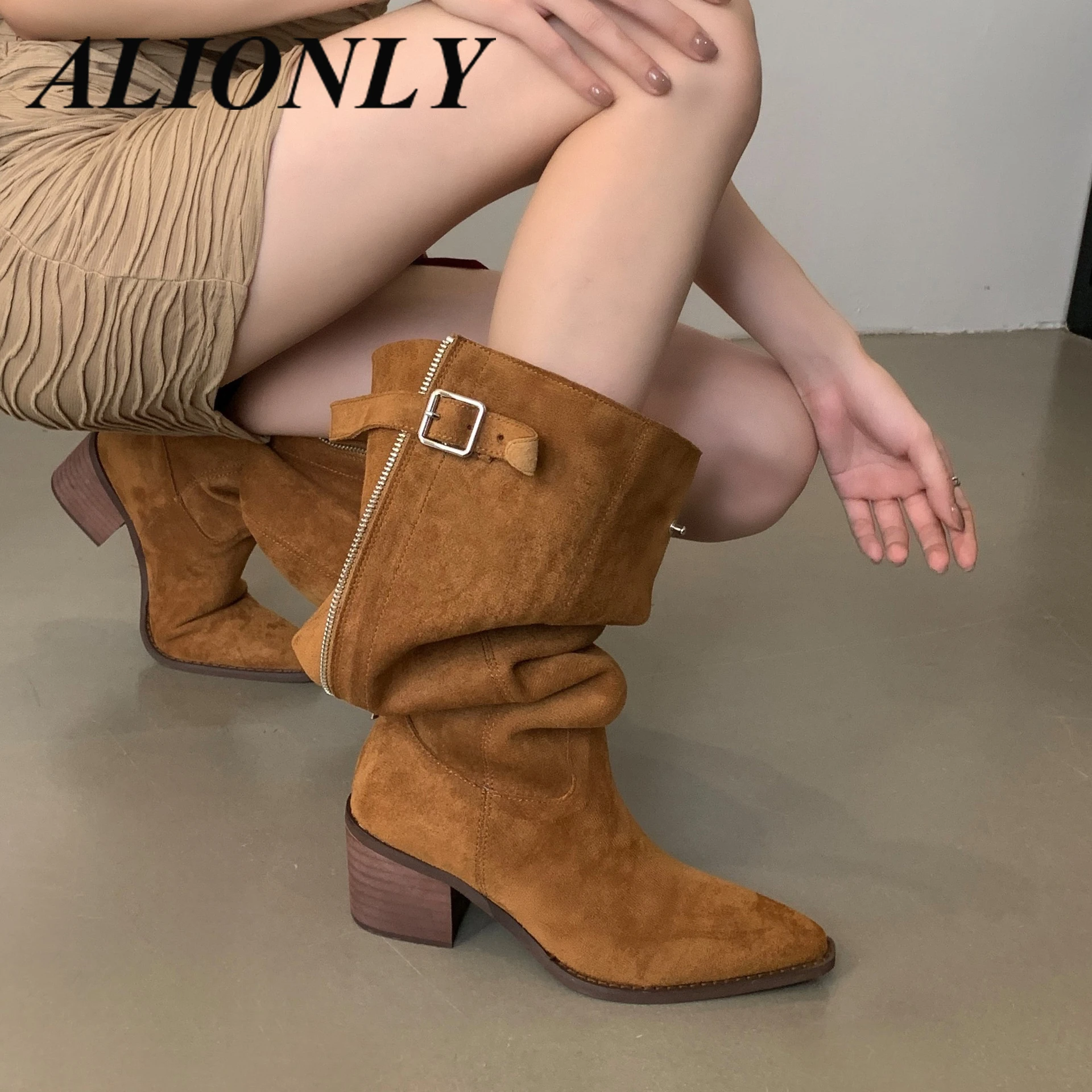 Alionly 2026 New Winter Fashion Round Toe Over Knee Boots Women Chunky Platform Heels Zipper Motorcycle Botas Largas Mujer
Alionly 2026 New Winter Fashion Round Toe Over Knee Boots Women Chunky Platform Heels Zipper Motorcycle Botas Largas Mujer