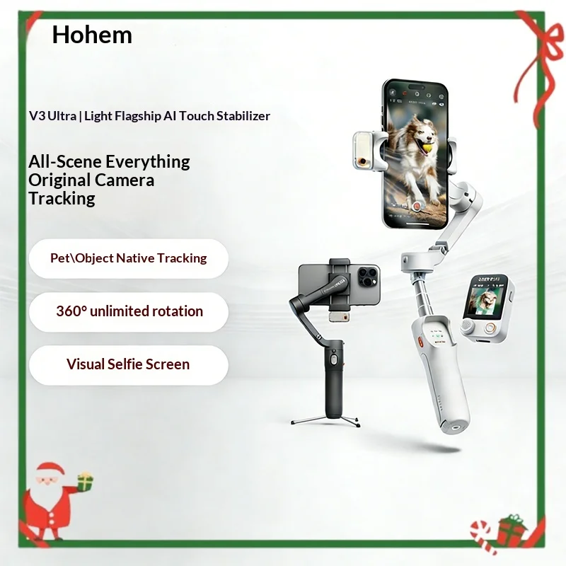 Стабилизатор для смартфона Hohem iSteady V3 с AI-отслеживанием лица, 3-осевой гимбал, встроенный селфи-стик, портативный, для iPhone 15/Samsung
Стабилизатор для смартфона Hohem iSteady V3 с AI-отслеживанием лица, 3-осевой гимбал, встроенный селфи-стик, портативный, для iPhone 15/Samsung