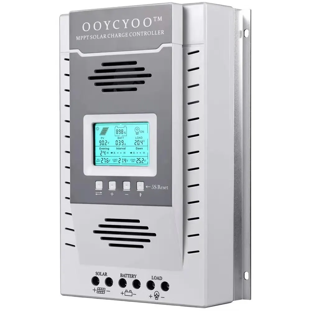 OOYCYOO 80A MPPT Контроллер заряда солнечной батареи Регулятор зарядное устройство 12 В 24 В
OOYCYOO 80A MPPT Контроллер заряда солнечной батареи Регулятор зарядное устройство 12 В 24 В
