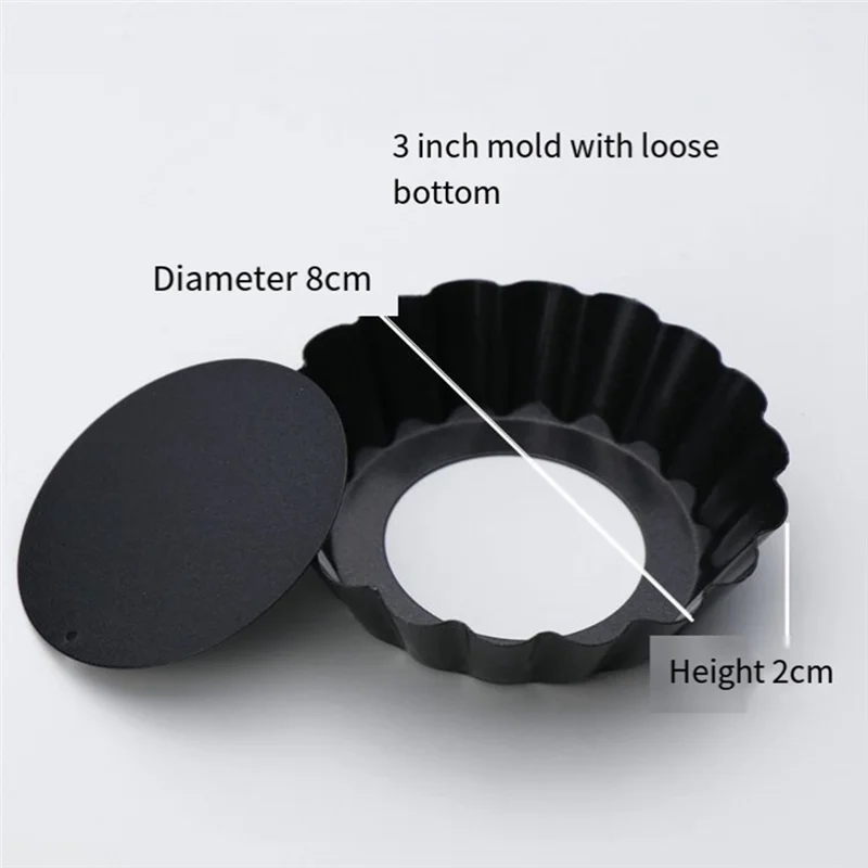 ABHB-32PCS 3 Inch Mini Tart Pans Egg Tart Mold With Removable Bottom Round Quiche Pan Mini Pie Pans Bakeware Mold
ABHB-32PCS 3 Inch Mini Tart Pans Egg Tart Mold With Removable Bottom Round Quiche Pan Mini Pie Pans Bakeware Mold
