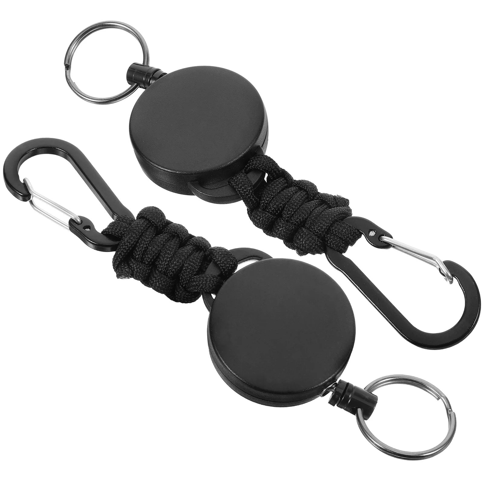 2 Pcs Retractable Keychain Heavy Duty ABS Alloy Climbing Accessories Portable Key Ring Telescopic Wire Rope With Clip Anti Lose
2 Pcs Retractable Keychain Heavy Duty ABS Alloy Climbing Accessories Portable Key Ring Telescopic Wire Rope With Clip Anti Lose