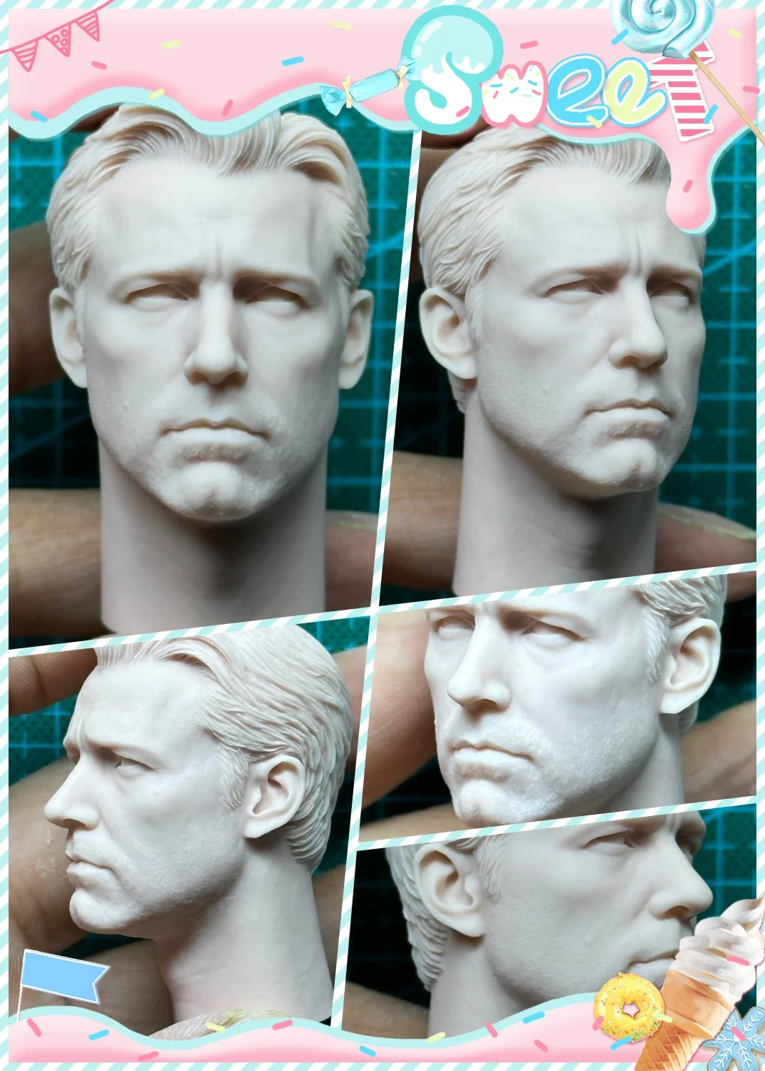 1/6 Classic Superheroes Movie Characters Ben Face Up to Male Unpainted Head Carving Model Fit 12inchs Action Figure Body
1/6 Classic Superheroes Movie Characters Ben Face Up to Male Unpainted Head Carving Model Fit 12inchs Action Figure Body
