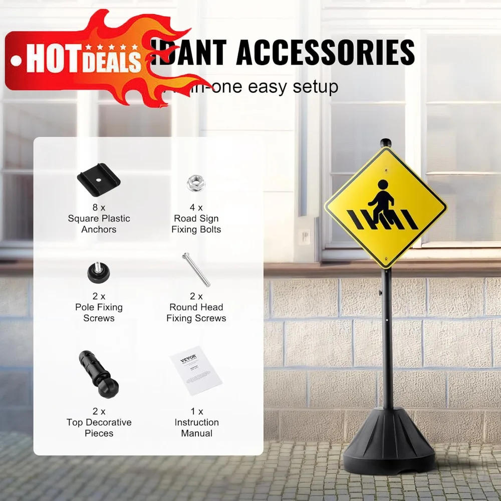 Бестселлер, 2 упаковки, портативная вывеска с колесами, сверхпрочный металлический держатель вывески длиной 5 футов для парковки и безопасности
Бестселлер, 2 упаковки, портативная вывеска с колесами, сверхпрочный металлический держатель вывески длиной 5 футов для парковки и безопасности