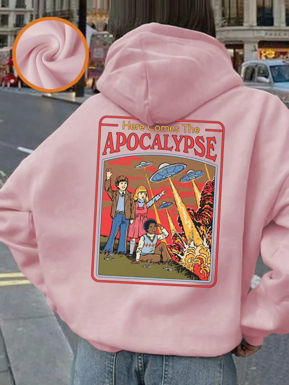 Here Comes The Apocalypse Ufo Толстовки с принтом Женские зимние флисовые теплые толстовки Повседневные пуловеры с карманами Базовая свободная одежда
Here Comes The Apocalypse Ufo Толстовки с принтом Женские зимние флисовые теплые толстовки Повседневные пуловеры с карманами Базовая свободная одежда