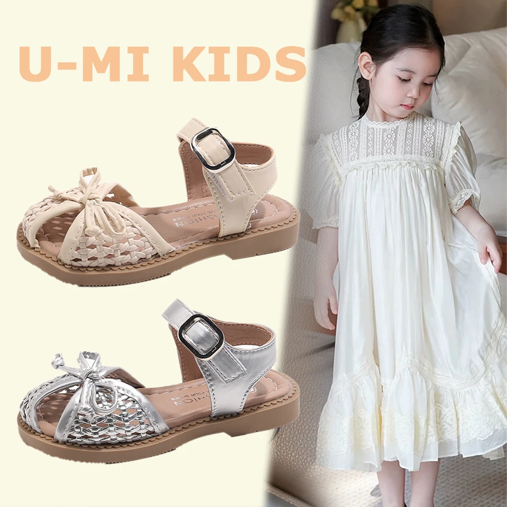 Baby Girl Solid Color Summer Princess Shoes Girls' Woven Breathable Sandals Children's Non-slip Bow Chic Beach Shoes 23-33 
Baby Girl Solid Color Summer Princess Shoes Girls' Woven Breathable Sandals Children's Non-slip Bow Chic Beach Shoes 23-33