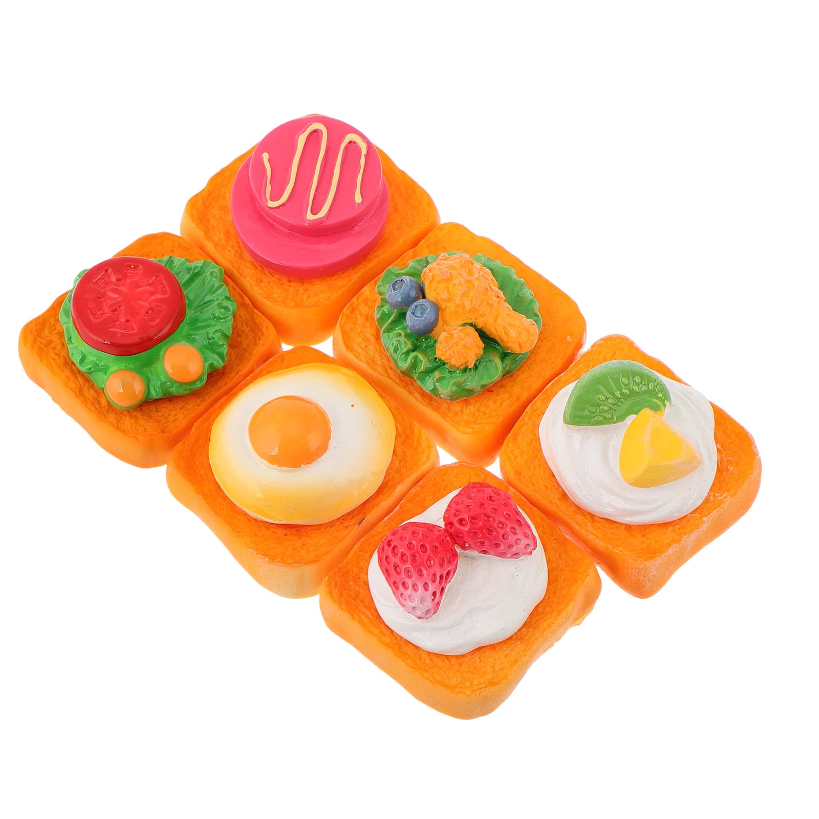 6 Pcs Sandwich Model Dollhouse Food Toy Decorations Artificial Bread Mini Kit Resin Display Props
6 Pcs Sandwich Model Dollhouse Food Toy Decorations Artificial Bread Mini Kit Resin Display Props