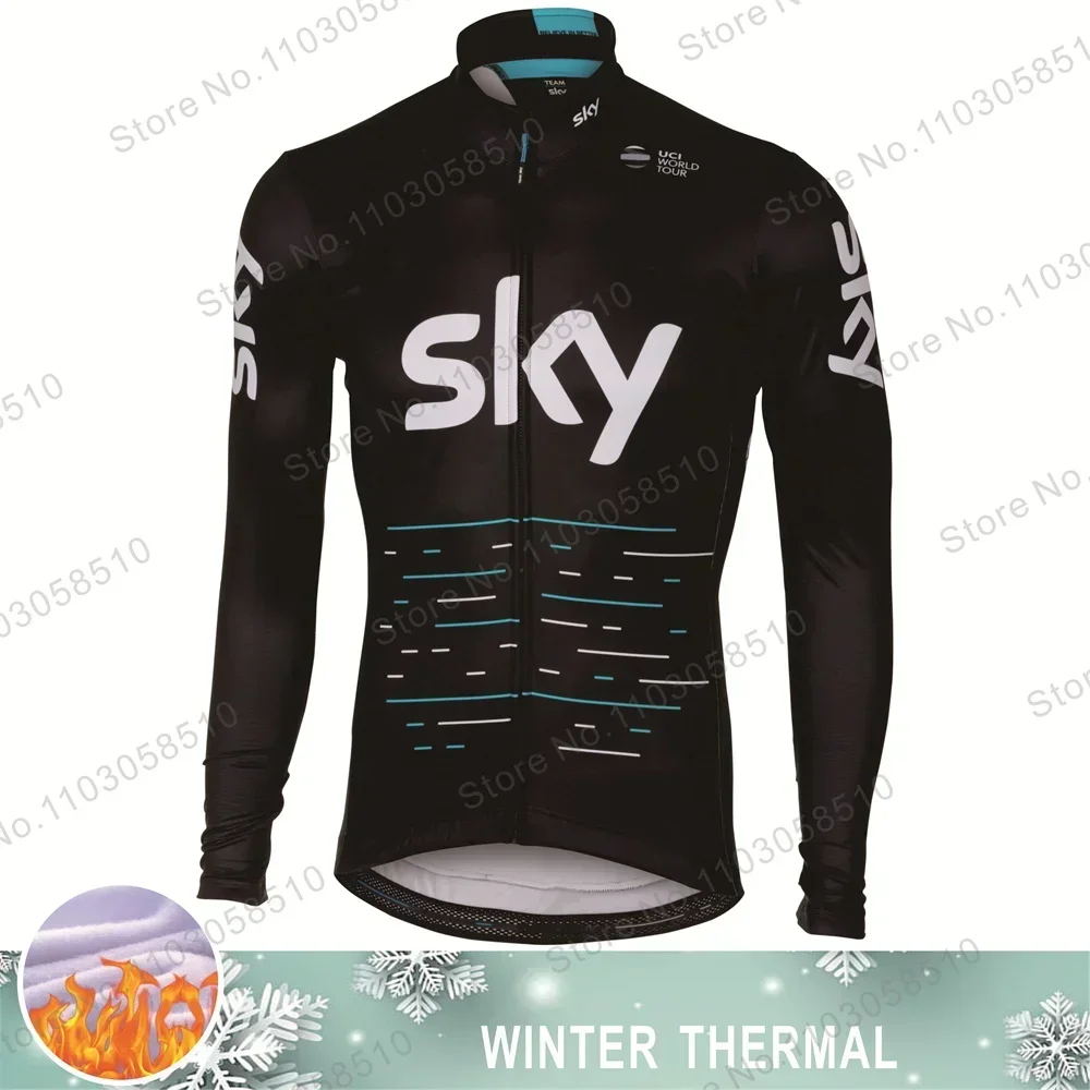 INEOS SKY Cycling Wear Thermal Fleece Cycling Jacket Men Winter Bicycle Clothing Long Sleeve Tops Road Bike Jersey Wool Shirts
INEOS SKY Cycling Wear Thermal Fleece Cycling Jacket Men Winter Bicycle Clothing Long Sleeve Tops Road Bike Jersey Wool Shirts