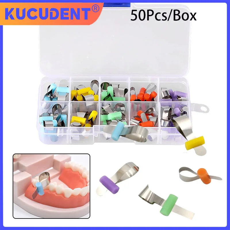 50Pcs Dental Metal Matrices Sectional Contoured Forming Sheets with Locker for Adult/Children Orthodontic Dentist Tools
50Pcs Dental Metal Matrices Sectional Contoured Forming Sheets with Locker for Adult/Children Orthodontic Dentist Tools