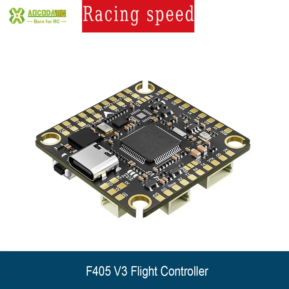 Aocoda Rc F405 V3 Flight Controller With OSD Baro BlackBox And ICM42688P For Racing Drone FPV Racing
Aocoda Rc F405 V3 Flight Controller With OSD Baro BlackBox And ICM42688P For Racing Drone FPV Racing