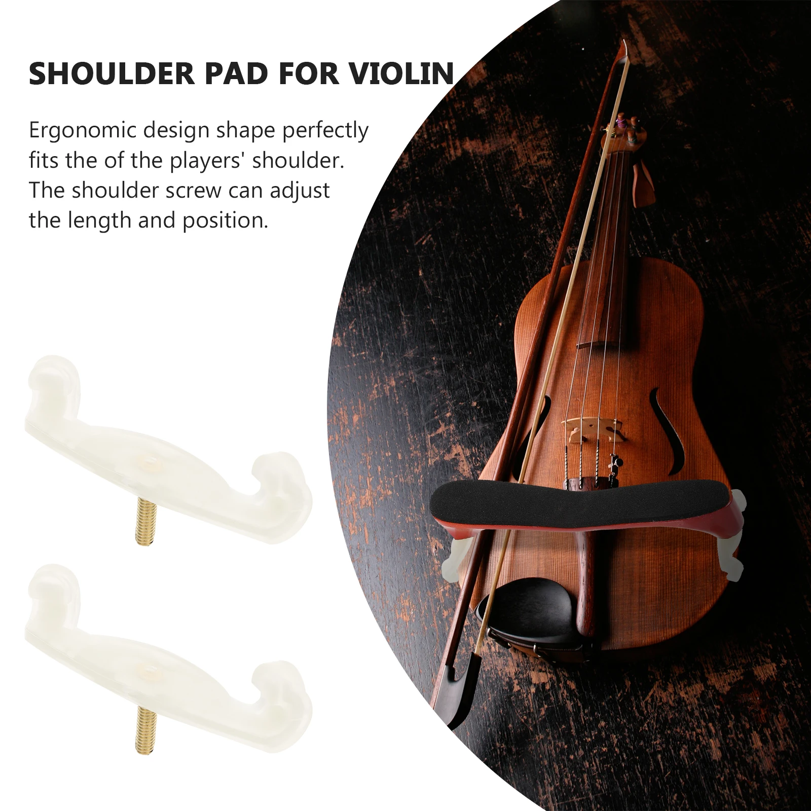 2Pcs Rest Anti slip Pads for 4 3 4 Size Violin Shoulder Pad Latex Material Adjustable Accessories Violin Parts
2Pcs Rest Anti slip Pads for 4 3 4 Size Violin Shoulder Pad Latex Material Adjustable Accessories Violin Parts