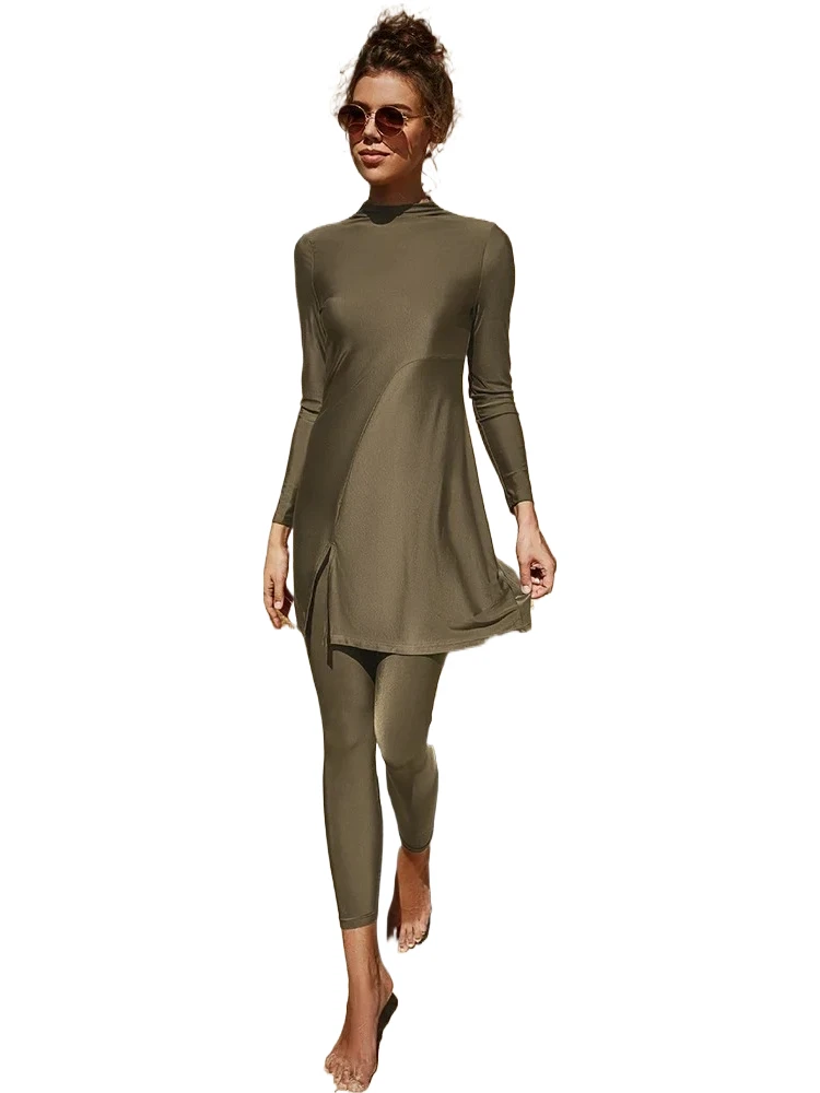 Летний буркини, мусульманский скромный купальник, женский купальник больших размеров, консервативная пляжная одежда, 2 шт., быстросохнущий купальный костюм с длинными рукавами
Летний буркини, мусульманский скромный купальник, женский купальник больших размеров, консервативная пляжная одежда, 2 шт., быстросохнущий купальный костюм с длинными рукавами