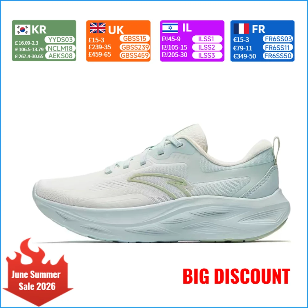 Anta Yichen Anti-Slip, Durable, Breathable, and Lightweight Elevated High-Top Running Shoes for Women,White and Blue,922515513-4
Anta Yichen Anti-Slip, Durable, Breathable, and Lightweight Elevated High-Top Running Shoes for Women,White and Blue,922515513-4
