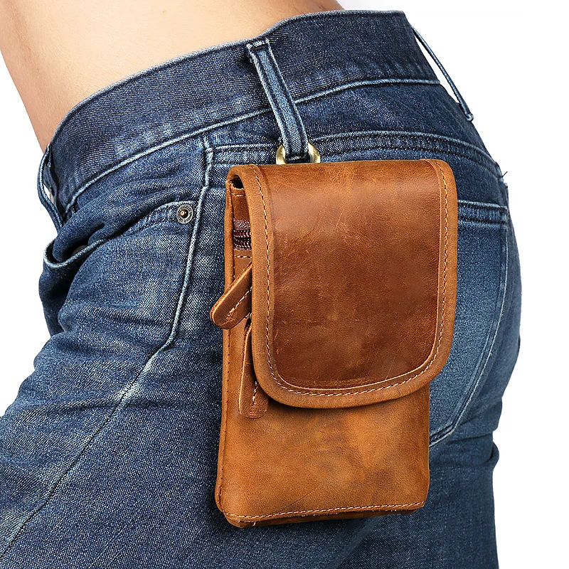 Handmade Men's Waist Bag Phone Bag Top Layer Cowhide Leather Multifunctional Hanging Bag Sports Genuine Leather Bag
Handmade Men's Waist Bag Phone Bag Top Layer Cowhide Leather Multifunctional Hanging Bag Sports Genuine Leather Bag