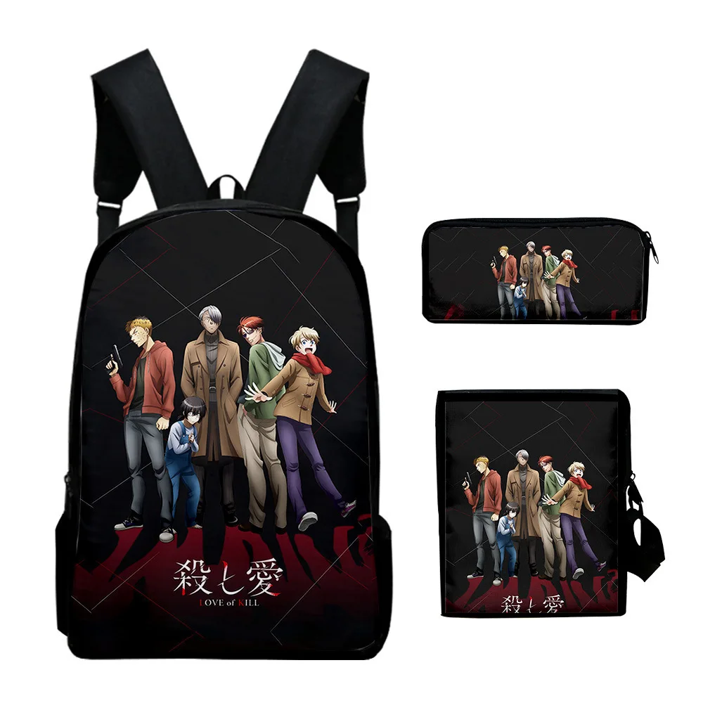 Harajuku Popular Love of Kill 3D Print 3pcs/Set pupil School Bags Laptop Daypack Backpack Inclined shoulder bag Pencil Case
Harajuku Popular Love of Kill 3D Print 3pcs/Set pupil School Bags Laptop Daypack Backpack Inclined shoulder bag Pencil Case