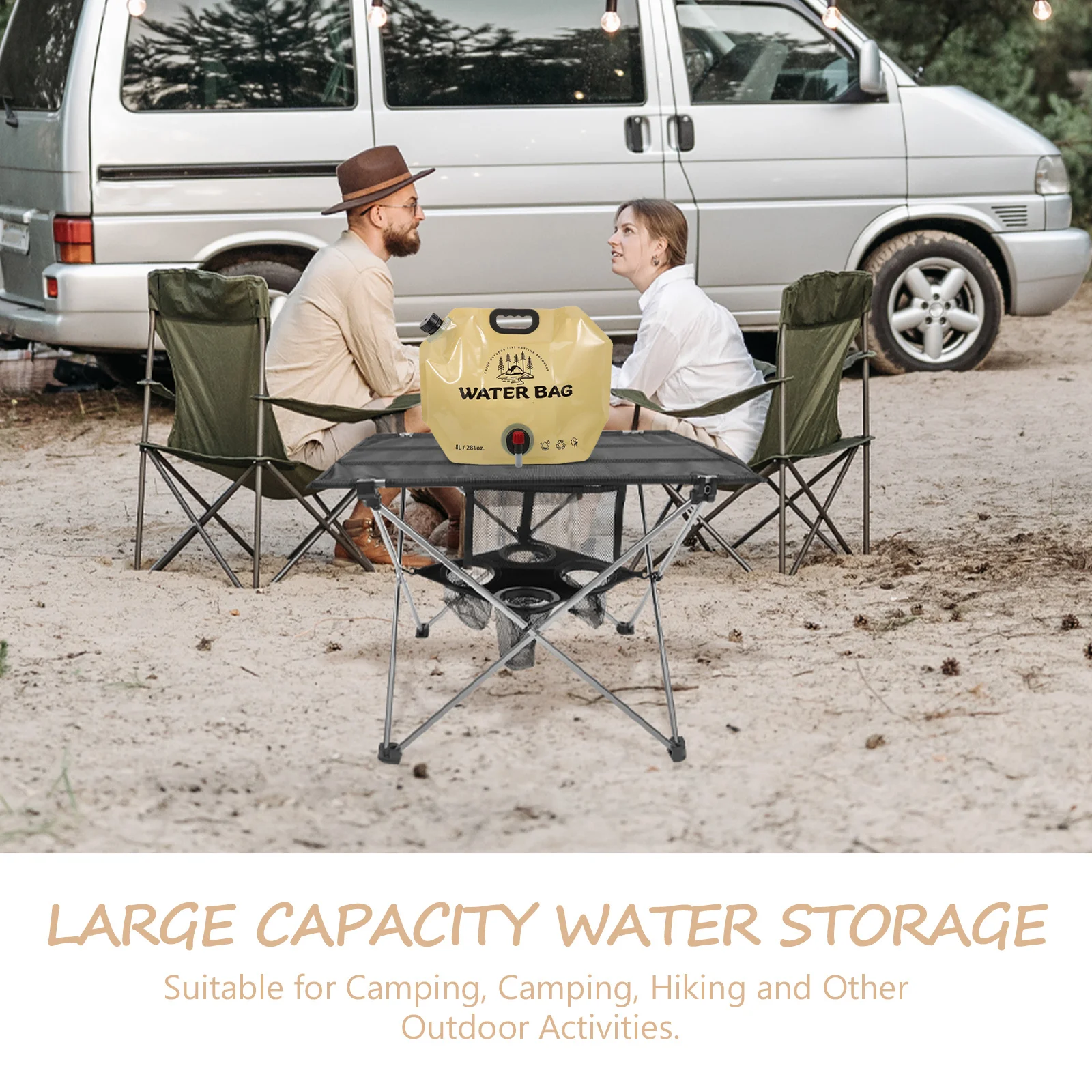 Portable Water Storage Bag 100L Beige Large Capacity Folding Container Camping Hiking Outdoor Emergency Collapsible Bucket
Portable Water Storage Bag 100L Beige Large Capacity Folding Container Camping Hiking Outdoor Emergency Collapsible Bucket