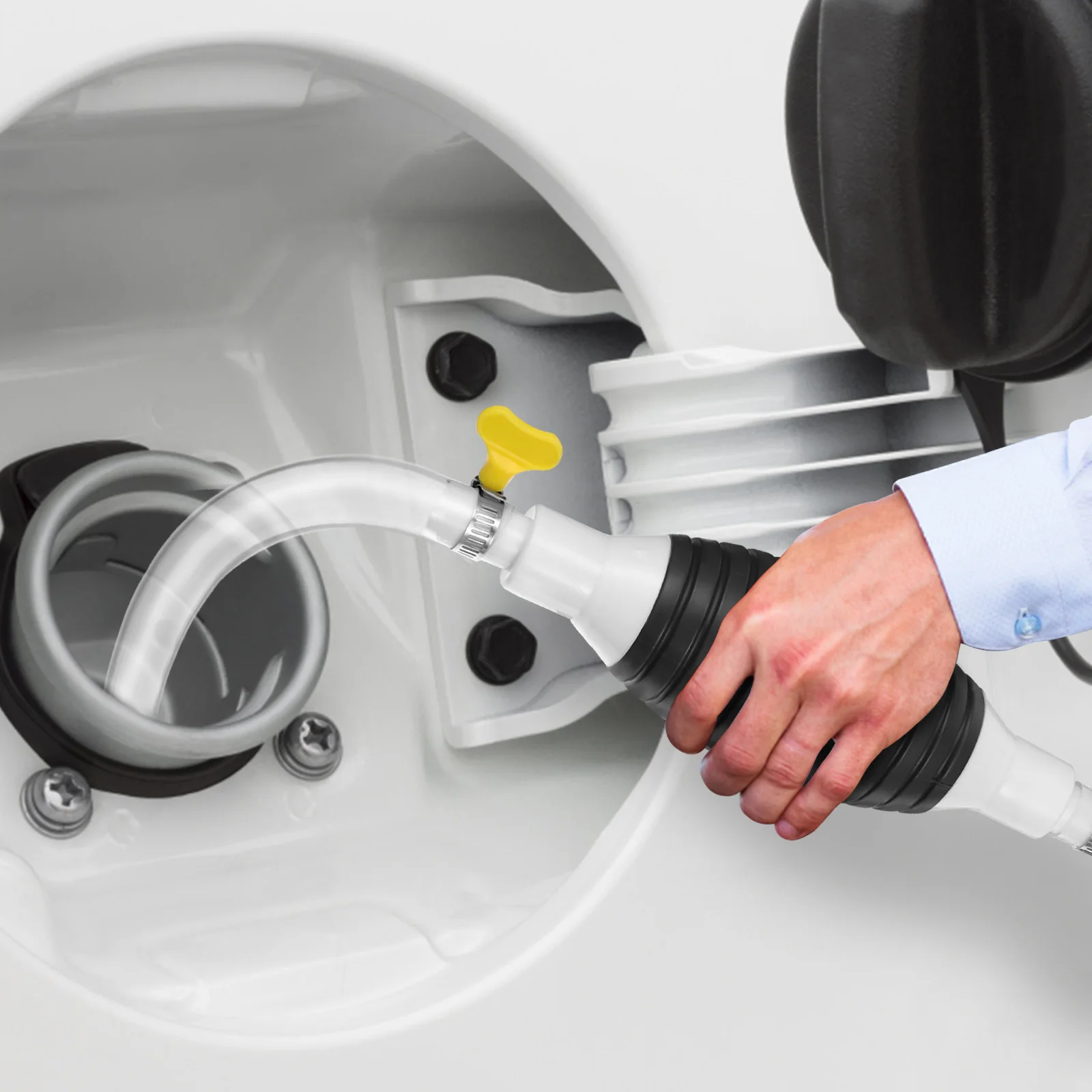 Набор для перекачки жидкостей: ручной сифонный насос с шлангом для топлива, воды, масла. Простое управление, не требует электричества, с предохранительным клапаном.
Набор для перекачки жидкостей: ручной сифонный насос с шлангом для топлива, воды, масла. Простое управление, не требует электричества, с предохранительным клапаном.