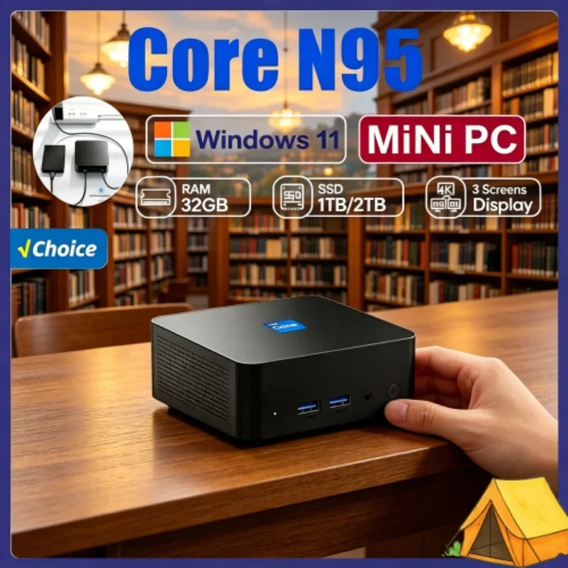 Arcadian 2026 Core N150 MINI PC Windows 11 Pro Miniature Exotic Pocket Productivity Station RAM 1TB SSD WIFI 6 BT5.2 4K HD
Arcadian 2026 Core N150 MINI PC Windows 11 Pro Miniature Exotic Pocket Productivity Station RAM 1TB SSD WIFI 6 BT5.2 4K HD