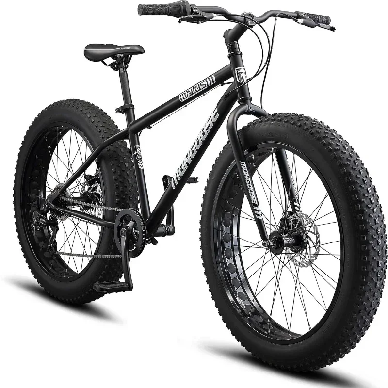 Mens and Women Fat Tire Mountain Bike Shimano Rear Derailleur Disc Brakes Chopper Bicycle Bike Camping Outdoor Mountain Bike
Mens and Women Fat Tire Mountain Bike Shimano Rear Derailleur Disc Brakes Chopper Bicycle Bike Camping Outdoor Mountain Bike