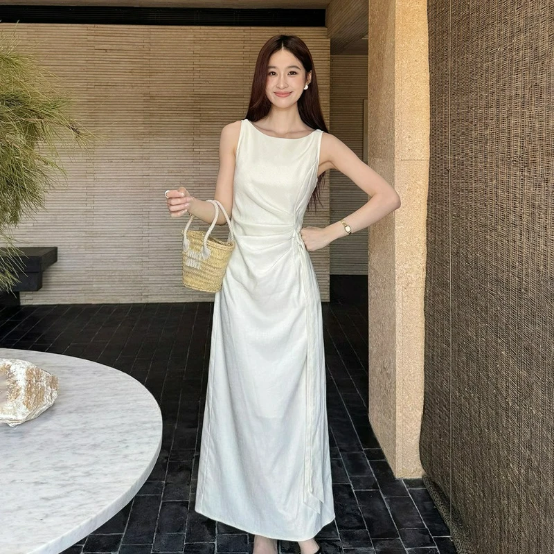 Minimalist Elegant Temperament Slim Fit Dress 2026 Summer New Style Fashionable Waist Cinching Slimming Women's Long Dress
Minimalist Elegant Temperament Slim Fit Dress 2026 Summer New Style Fashionable Waist Cinching Slimming Women's Long Dress