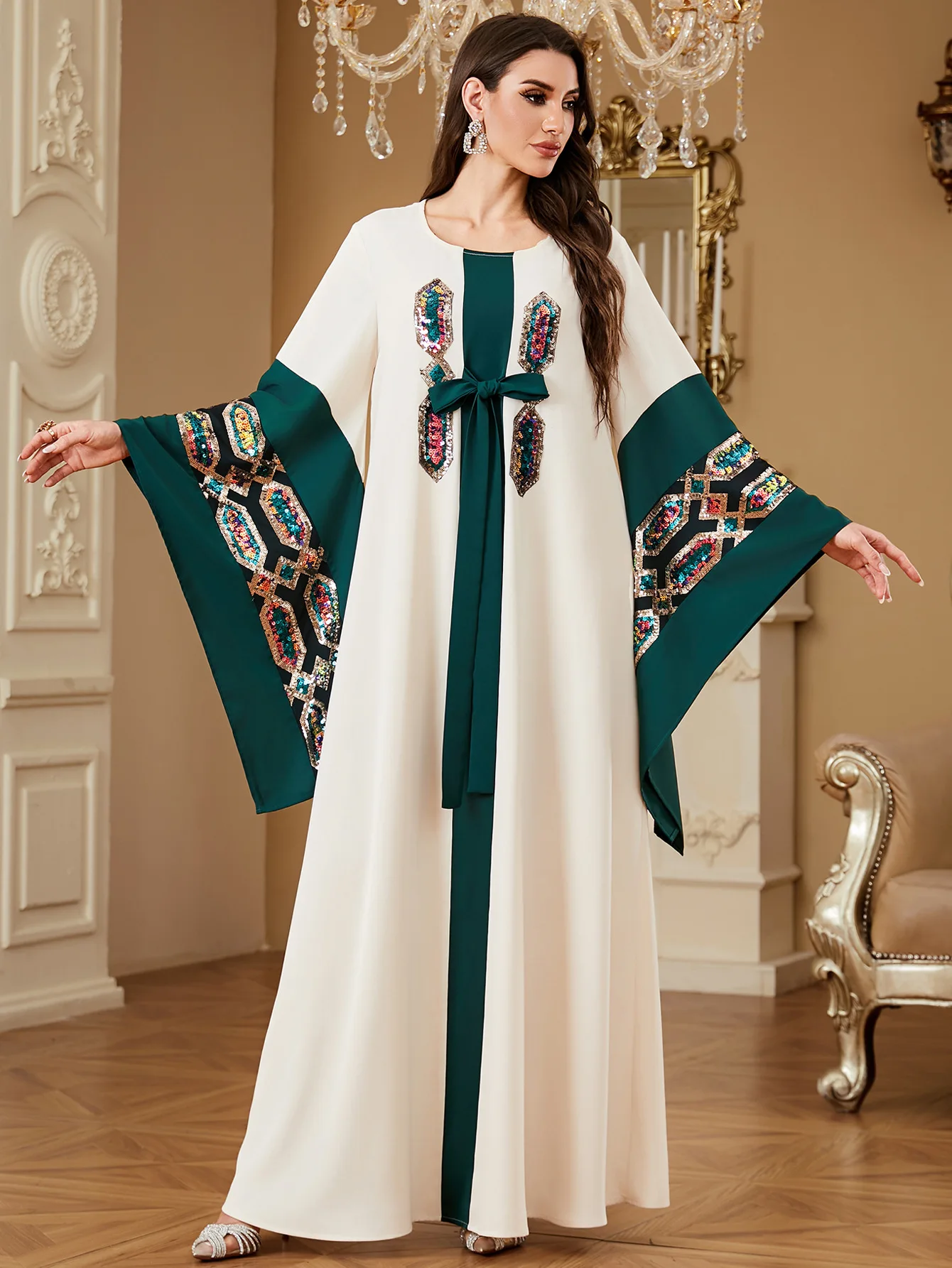 Eid Women Dress Abaya Muslim Sequins Embroidery Jalabiya Ramadan Dubai Vestidos Largos Party Dresses Arab Long Robe Morocco 2025
Eid Women Dress Abaya Muslim Sequins Embroidery Jalabiya Ramadan Dubai Vestidos Largos Party Dresses Arab Long Robe Morocco 2025