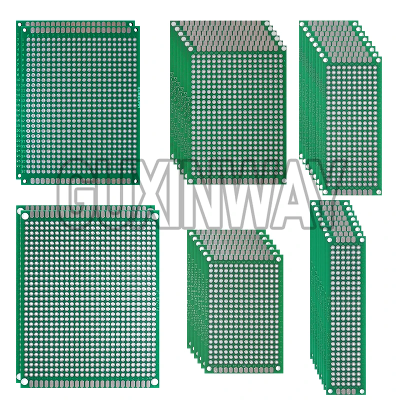 32pcs Double Sided PCB Board Prototype Kit 6 Sizes Universal Printed Circuit Protoboard For DIY Soldering Project
32pcs Double Sided PCB Board Prototype Kit 6 Sizes Universal Printed Circuit Protoboard For DIY Soldering Project