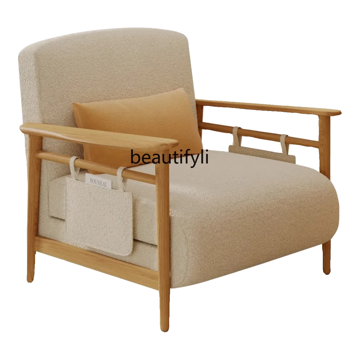 Simple Small Apartment Living Room Single Fabric Sofa Solid Wood Sofa Bed Dual-Use Multifunctional Folding Bed
Simple Small Apartment Living Room Single Fabric Sofa Solid Wood Sofa Bed Dual-Use Multifunctional Folding Bed