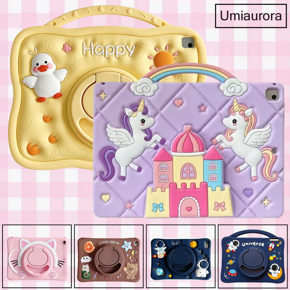 For IPad Air 9.7 Mini 7 8th 9th 10.2 10th 10.9 11th Gen A16 Pro 11 inch M2 M3 M4 M5 Kids Cartoon Silicon Tablet Case Stand Funda
For IPad Air 9.7 Mini 7 8th 9th 10.2 10th 10.9 11th Gen A16 Pro 11 inch M2 M3 M4 M5 Kids Cartoon Silicon Tablet Case Stand Funda
