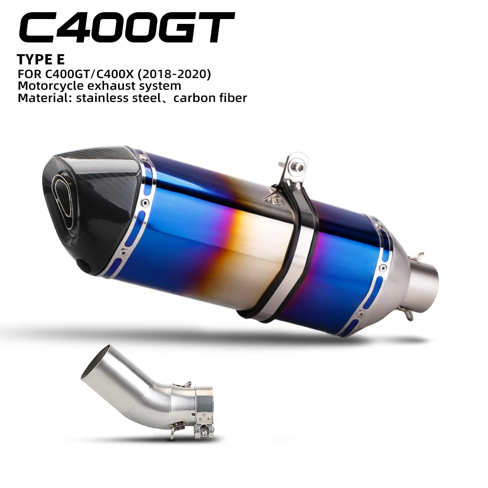 Slip-On Exhaust Pipe Muffler DB Killer For C400 GT C400 X Maxi Scooter 2018-2020
Slip-On Exhaust Pipe Muffler DB Killer For C400 GT C400 X Maxi Scooter 2018-2020