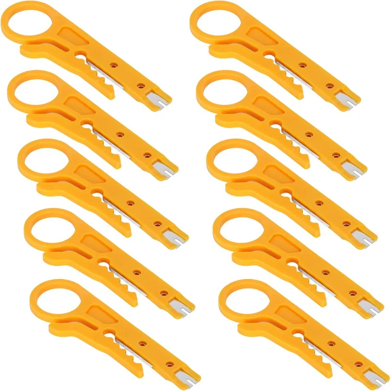 Efficient, professional mini network cable cutter and stripper tool for CAT5, CAT5e, and CAT6 - Convenient and reliable for use
Efficient, professional mini network cable cutter and stripper tool for CAT5, CAT5e, and CAT6 - Convenient and reliable for use