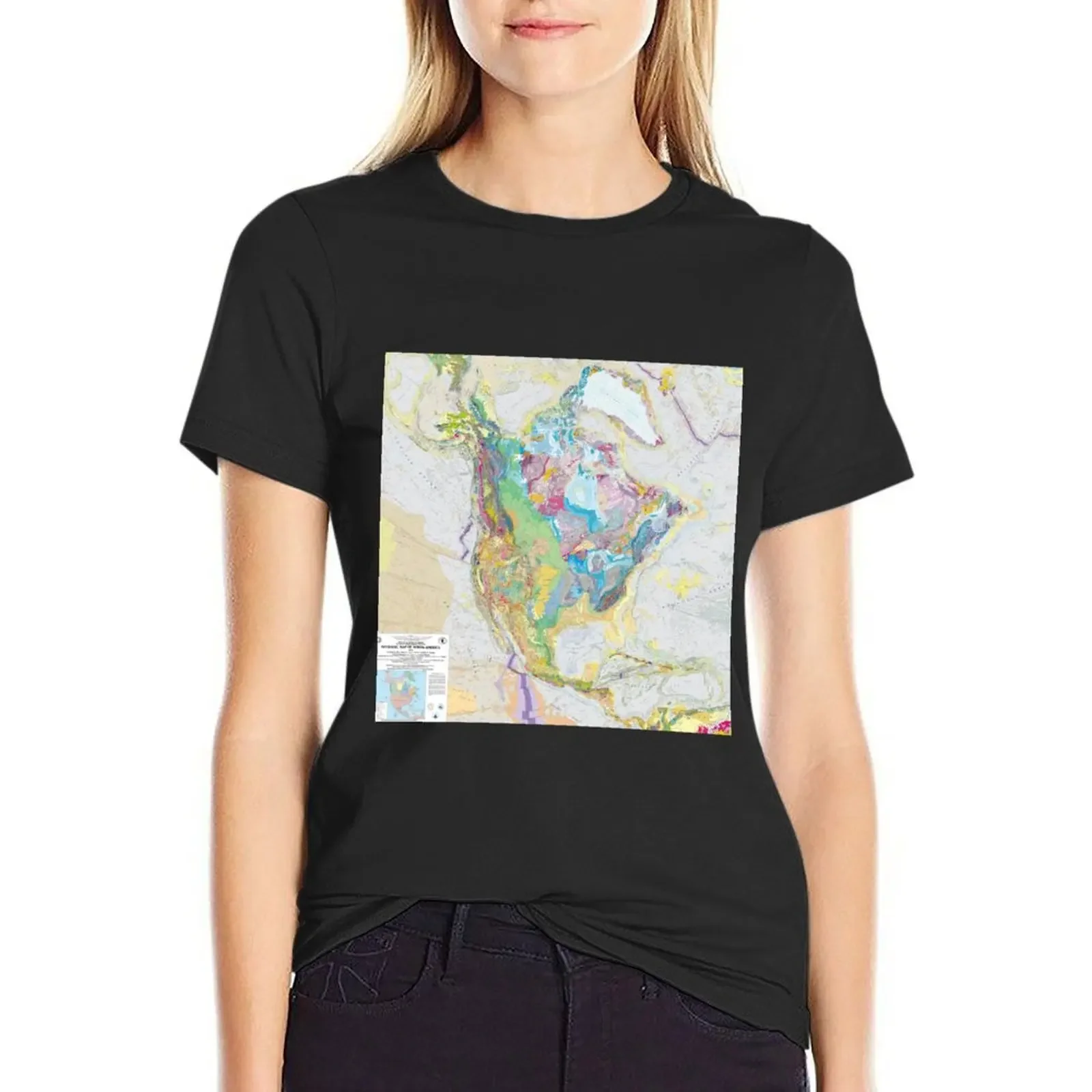 USGS Geologic Map of North America T-Shirt Blouse funny animal print summer blouses woman 2025
USGS Geologic Map of North America T-Shirt Blouse funny animal print summer blouses woman 2025