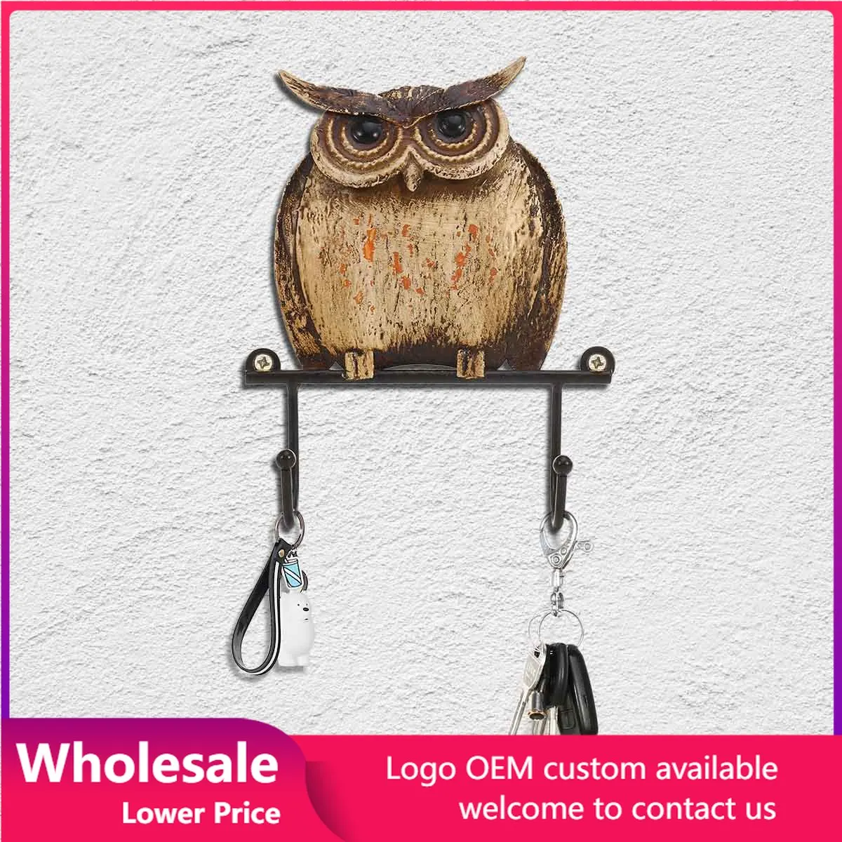 Metal Iron Hooks For Hanging Animal Owl Shaped Retro Living Room Wall Hanger Decorative Hooks Key Holder Wall Minimalist Hanger
Metal Iron Hooks For Hanging Animal Owl Shaped Retro Living Room Wall Hanger Decorative Hooks Key Holder Wall Minimalist Hanger