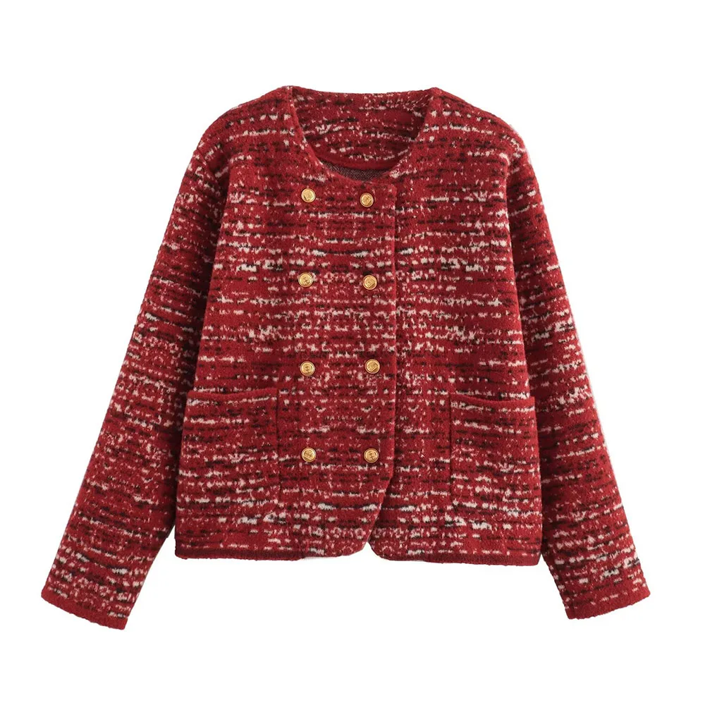 Autumn and winter new fashion women's casual design sense European and American style lapel knitted cardigan sweater coat
Autumn and winter new fashion women's casual design sense European and American style lapel knitted cardigan sweater coat