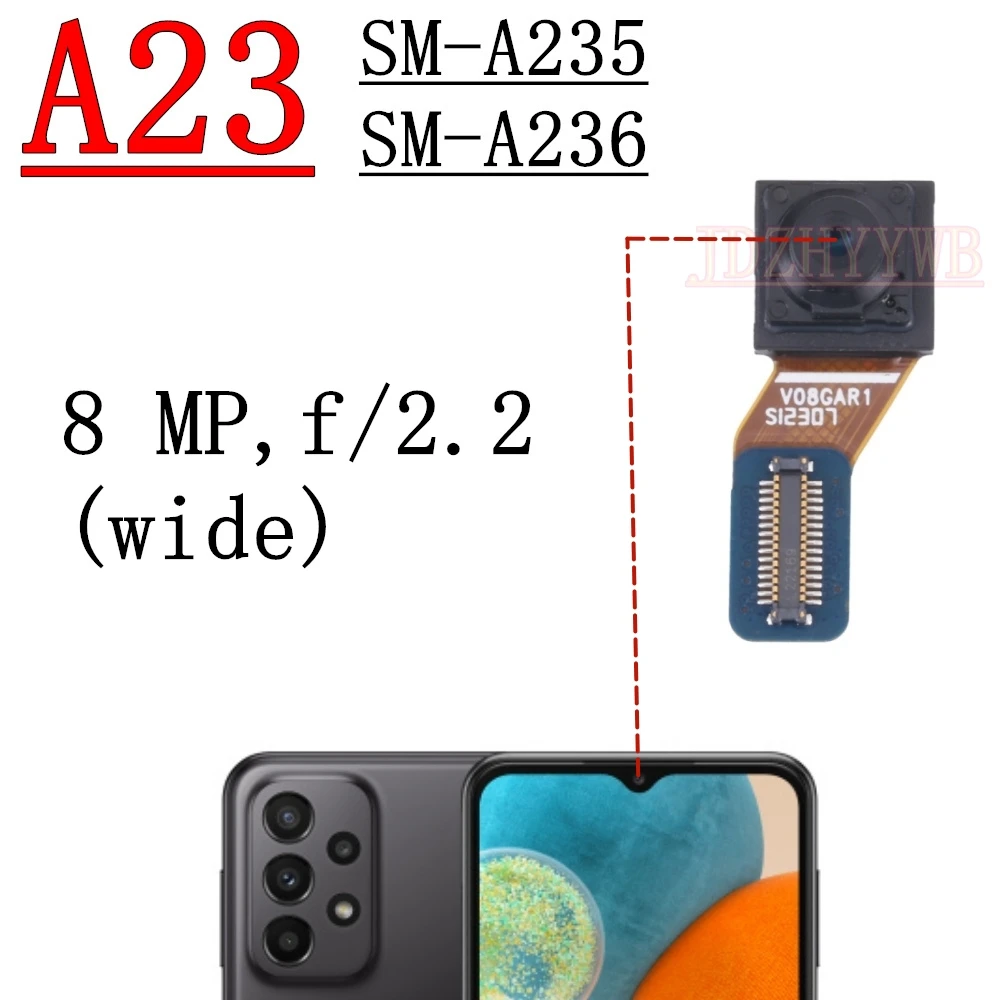 Передняя задняя камера для Samsung Galaxy A23 4G/5G A235F A236B A236U Передняя задняя камера для селфи Модуль гибкого кабеля Запчасти
Передняя задняя камера для Samsung Galaxy A23 4G/5G A235F A236B A236U Передняя задняя камера для селфи Модуль гибкого кабеля Запчасти