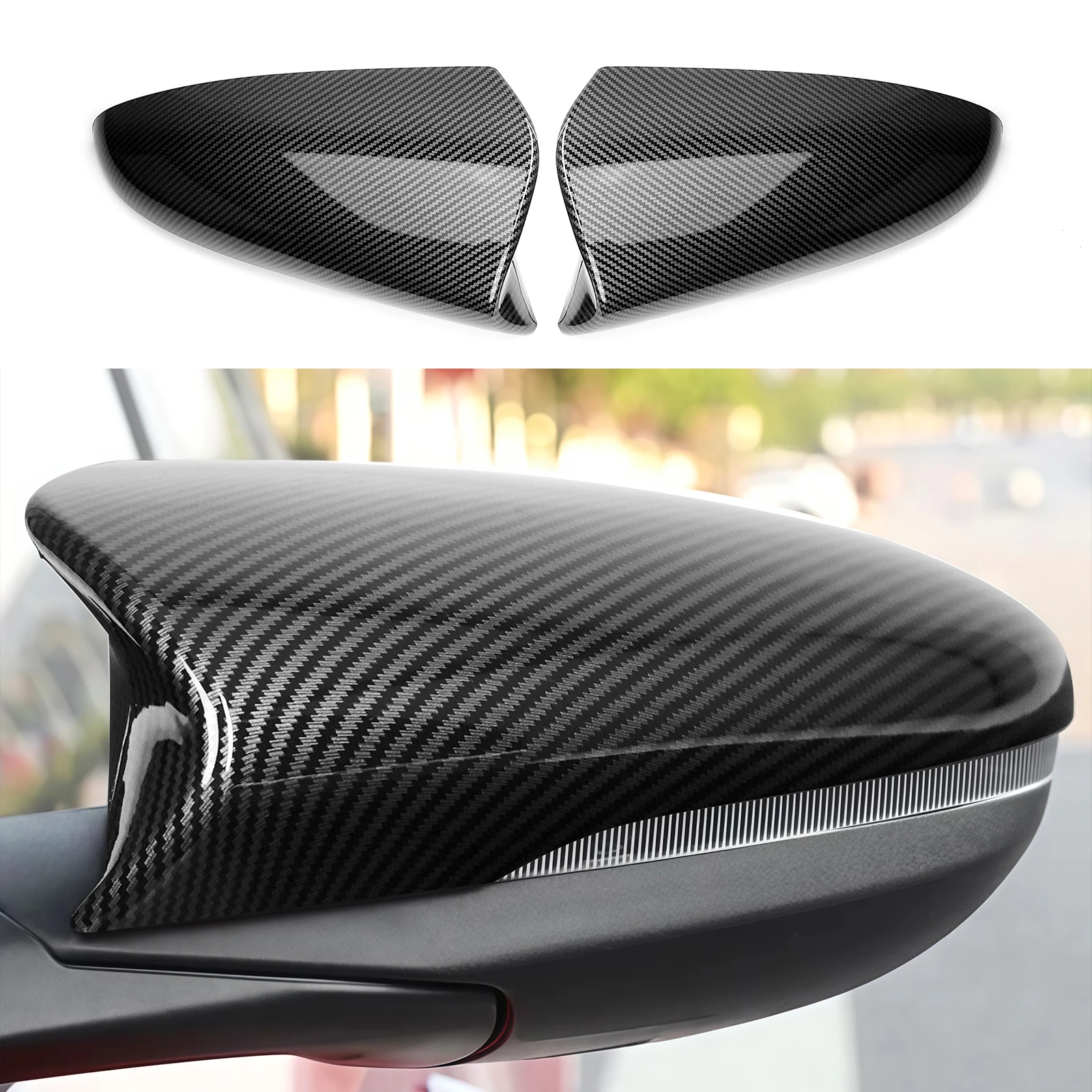 Крышка зеркала заднего вида в стиле углеродного волокна, колпачки для Hyundai i20 N 2020-2024, внешние аксессуары
Крышка зеркала заднего вида в стиле углеродного волокна, колпачки для Hyundai i20 N 2020-2024, внешние аксессуары