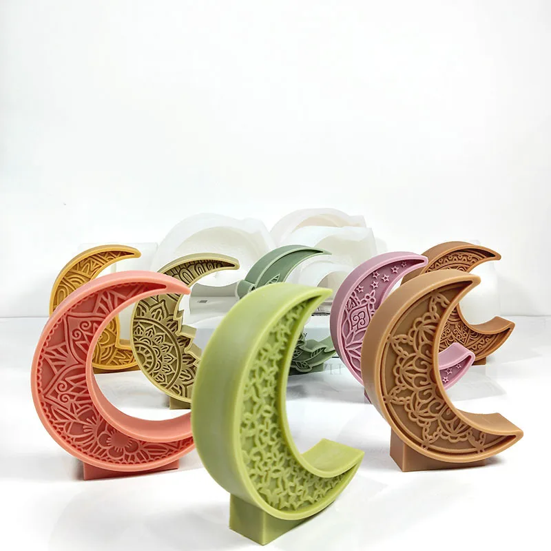 Силиконовая форма для свечей в форме полумесяца для гипсовых украшений ручной работы с луной и звездой для ароматерапии - гибкая, многоразовая форма
Силиконовая форма для свечей в форме полумесяца для гипсовых украшений ручной работы с луной и звездой для ароматерапии - гибкая, многоразовая форма